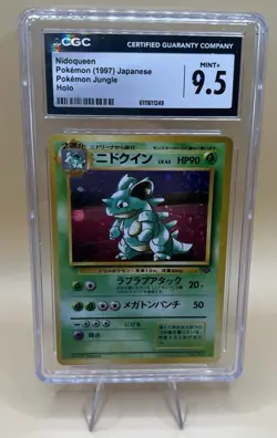 Pokemon Nidoqueen 31 Jungle Holo Rare/with swirl Japanese 1997 CGC 9.5. 90 HP - Image 1