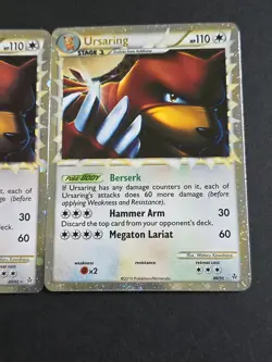 Ursaring 89/95 Holo Rare Prime HGSS Unleashed 2010 Pokemon TCG - Image 3