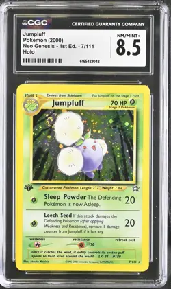 JUMPLUFF CGC 8.5 2001 POKEMON NEO REVELATION 1ST EDITION #9/64 HOLO 7020 - Image 1