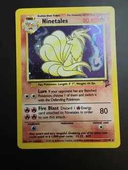 Ninetales 13/130 Holo Rare Base Set 2 Holo 2000 Pokemon NM/LP - Image 1
