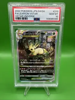 Leafeon VSTAR 210/172 VSTAR Universe SAR Japanese Pokemon PSA 10 Gem Mint - Image 1