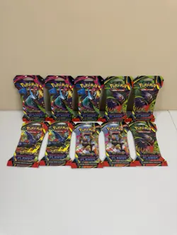 LOT OF 10 - Pokemon TCG Phantasmal Flames Sleeved Booster Packs - NEW, SEALED - Image 1