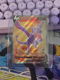 Pokemon Aerodactyl V 179/196 Swsh11 Lost Origin Ultra Rare Full Art Holo 210 HP - Image 1