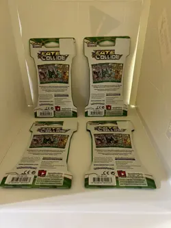 Pokemon Fates Collide Sleeved Booster Pack COMPLETE ART SET - 4 Packs SEALED - Image 2