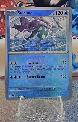 Pokemon Suicune 024/131 Prismatic Evolutions Master Ball Reverse Holo Rare NM CJ - Image 1