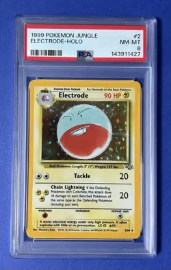 1999 Pokemon Jungle Electrode Holo #2 PSA 8 NM-MT - Image 1