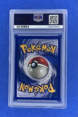 2000 Pokemon Game Alakazam-Holo Base II 1/130 PSA 8** Head Swirl** - Image 2