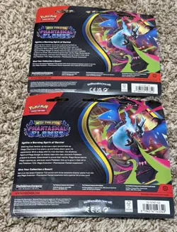 🐲 Pokemon Mega Evolution Phantasmal Flames 3 Pack Blister (Sneasel) New Sealed - Image 4