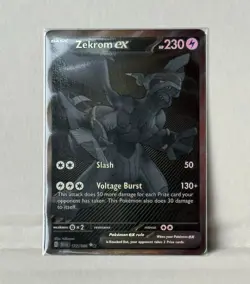 2025 Pokemon Zekrom ex - 172/086 - SV: Black Bolt (Black White Rare) - Image 1