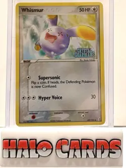 PACK FRESH Pokemon - Whismur 69/100 Reverse Holo Ex Crystal Guardians W10 - Image 1