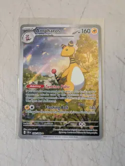 POKEMON TCG Chaos Rising 090 Ampharos Illustration Rare - Image 1