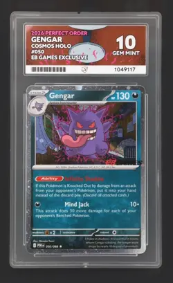 Ace 10 - Gengar 050/088 Eb Games - Pokemon TCG Perfect Order - Low Pop - Image 3
