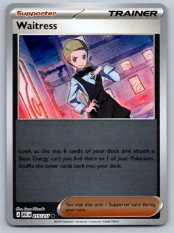 WAITRESS 215/217 REVERSE HOLO C POKEMON ASCENDED HEROES NM/M - Image 1