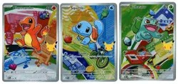 Pokemon First Partner Illustration Bulbasaur Squirtle Charmander Gen 1 Promo NM - Image 1