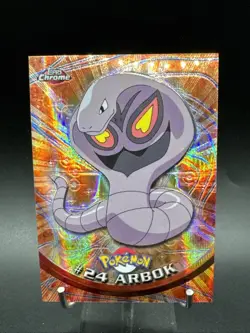 2000 Topps Chrome Pokemon Series 1 Arbok #24 Chrome SPECTRA - Image 1