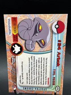 2000 Topps Chrome Pokemon Series 1 Arbok #24 Chrome SPECTRA - Image 5
