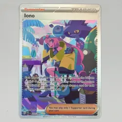 Iono 237/091 S&V Paldean Fates 2024 Pokemon TCG Holo Sir Trainer English - Image 1