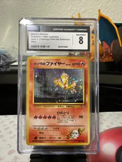 Blaines Moltres 146 Gym2 Challenge From the Darkness Japanese Holo CGC 8 pokemon - Image 1