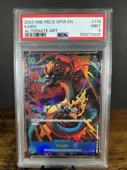 One Piece 2023 OP05-AWAKENING of the New Era #118 Kaido Alternate Art PSA 9 - Image 1
