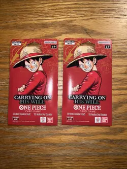 Bandai Namco One Piece Card Game Carrying On His Will 2 Packs English 6+ - Image 1