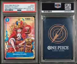 PSA 10 Monkey D. Luffy P-043 Promo 2nd Anniversary Stamped One Piece TCG English - Image 3