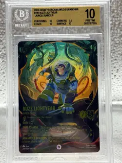 Buzz Lightyear Jungle Ranger ICONIC 241/204 BGS 10 Pristine Pop 2 Lorcana - Image 1