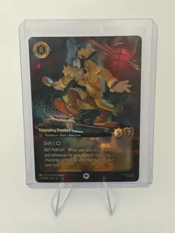 Disney Lorcana TCG Goofy Galumphing Gumshoe 223/204 Enchanted NM - Image 1