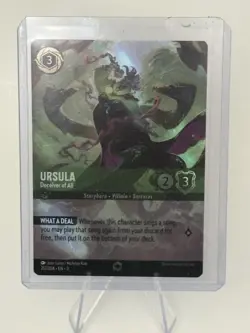 Disney Lorcana TCG Ursula Deceiver Of All Enchanted 212/204 - Image 1