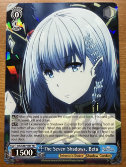 The Seven Shadows, Beta - EIS/SX07-091 RR - Weiss Schwarz The Eminence in Shadow - Image 1