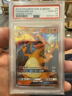 Pokemon Charizard GX 9/68 Hidden Fates 2019 Sun & Moon PSA 10 Gem Mint - Image 1