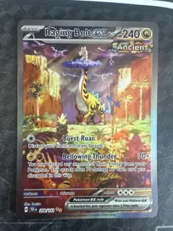 Pokemon TCG Raging Bolt EX 208/162 Temporal Forces NM Condition - Image 1