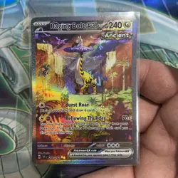 Pokemon TCG Raging Bolt EX Scarlet & Violet Temporal Forces 208/162 NM - Image 1
