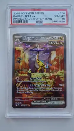 Pokemon TCG - Raging Bolt EX 208/162 - Temporal Forces - Illust. Rare - PSA 10 - Image 2