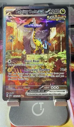 Pokemon TCG Raging Bolt ex SIR 208/162 Temporal Forces Near Mint+ - Image 1