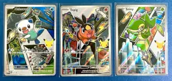 Pokemon First Partner Series 2 Holo Promo Lot 3 Oshawott Snivy Tepig Gen 5 Unova - Image 1