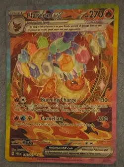 Pokemon TCG Flareon ex 146/131 SV Prismatic Evolutions Holo SIR 270 HP EN 2025 - Image 2