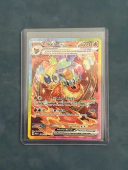 Pokemon TCG SV Prismatic Evolutions Flareon EX SIR 146/131 - NM - Image 3