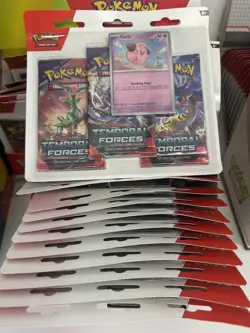 Pokemon TCG Temporal Forces Triple Blister 3 Packs Bundle x 10 - New & Sealed - Image 1