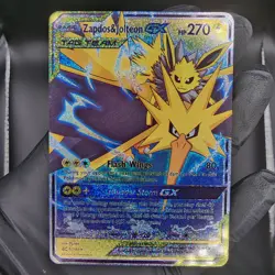 Pokemon Zapdos & Jolteon Custom Made Fan Art Holo With Texture - Image 1