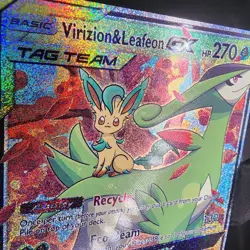 Pokemon Virizion & LeafeonCustom Made Fan Art Holo With Texture - Image 2