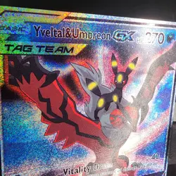 Pokemon Yveltal & Umbreon Custom Made Fan Art Holo With Texture - Image 2