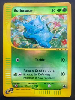 Pokemon Bulbasaur Expedition 94/165 Revere Holo Rare 2002 E-Reader - Image 1