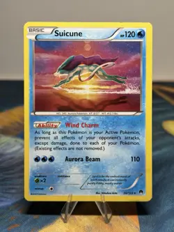 Suicune XY Breakpoint 30/122 Exclusive Cosmos Holo Rare Promo Pokemon Card - Image 1