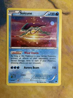 Suicune XY Breakpoint 30/122 Exclusive Cosmos Holo Rare Promo Pokemon Card - Image 2