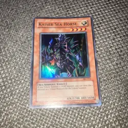 Yu-Gi-Oh! TCG Kaiser Sea Horse Unlimited Edition Holo Card SKE-015 LP Kaiba - Image 3