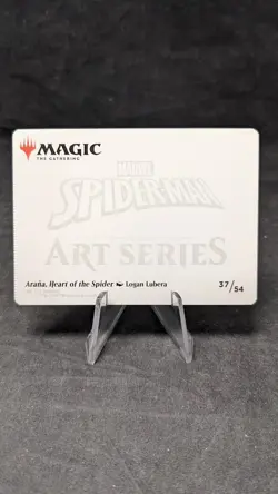 Arana, Heart of the Spider Art Card (Gold-Stamped) - MTG Spiderman - Crimped - Image 2