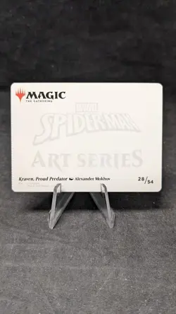 Kraven, Pround Predator Art Card (28/54) (Gold-Stamped) - MTG Spiderman -Crimped - Image 2
