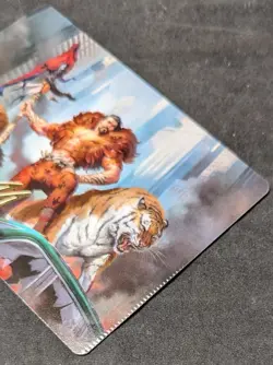 Kraven, Pround Predator Art Card (28/54) (Gold-Stamped) - MTG Spiderman -Crimped - Image 3