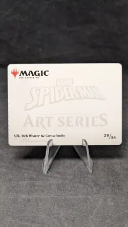 Silk, Web Weaver Art Card (29/54) (Gold-Stamped) - MTG Spiderman - Crimped - Image 2