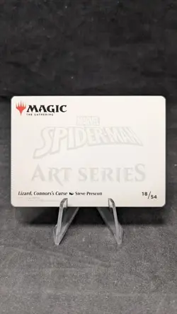 Lizard, Connor's Curse Art Card (18/54) (Gold-Stamped) - MTG Spiderman - Crimped - Image 2